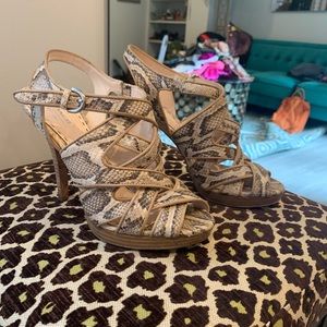 Coach Snakeskin heels